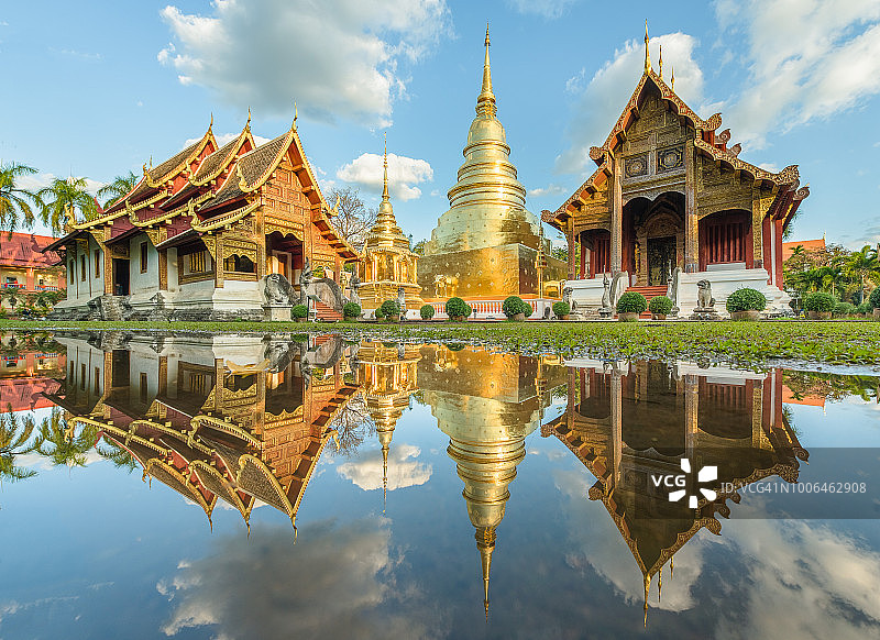 清迈帕辛寺：清迈著名旅游景点图片素材