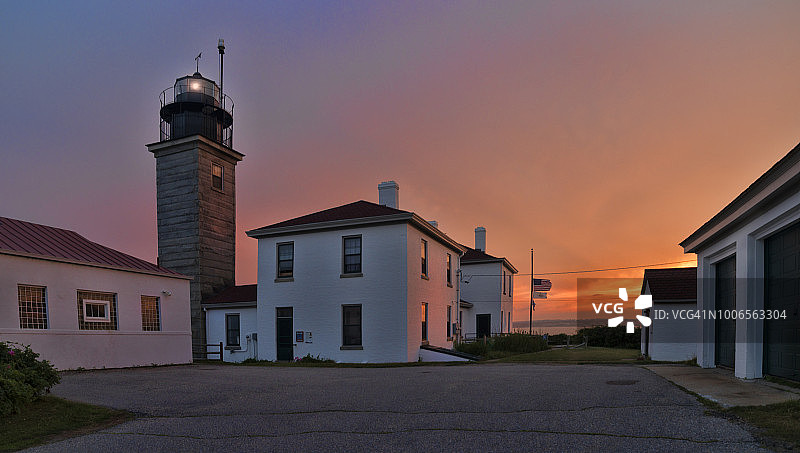 海狸尾灯塔图片素材