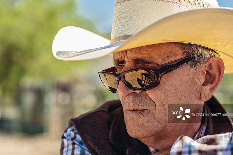 犹他州年长的牛仔图片素材