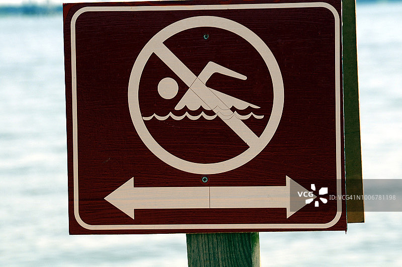 禁止游泳标志图片素材