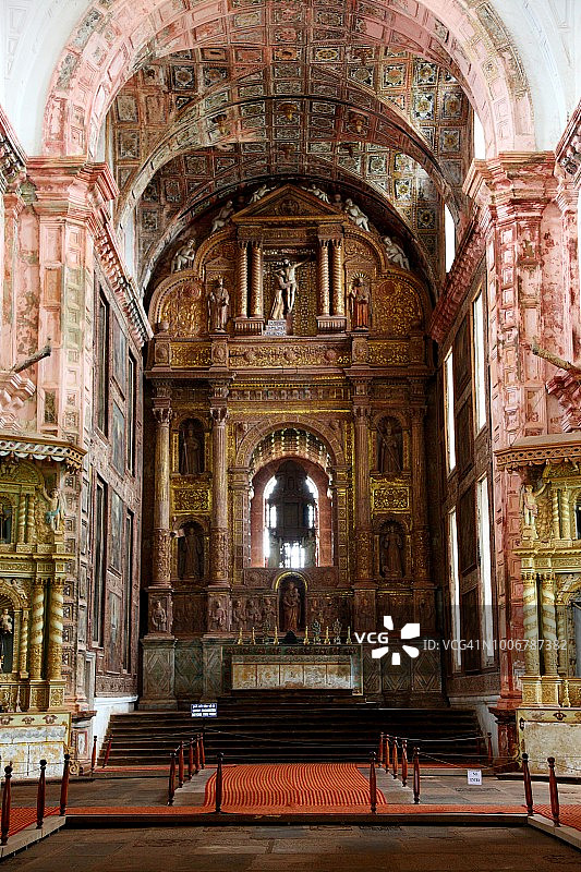 阿西西圣弗朗西斯教堂祭坛图片素材