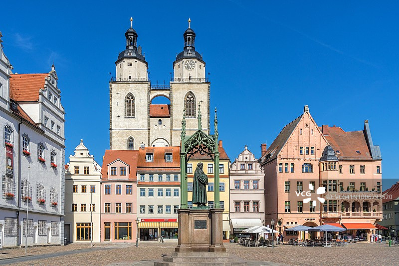 德国路德城维滕贝格市场广场图片素材