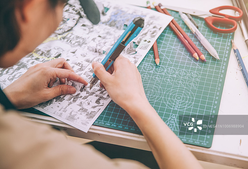 艺术家工作场景图片素材