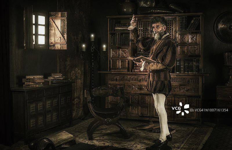 堂吉诃德沉迷骑士小说图片素材