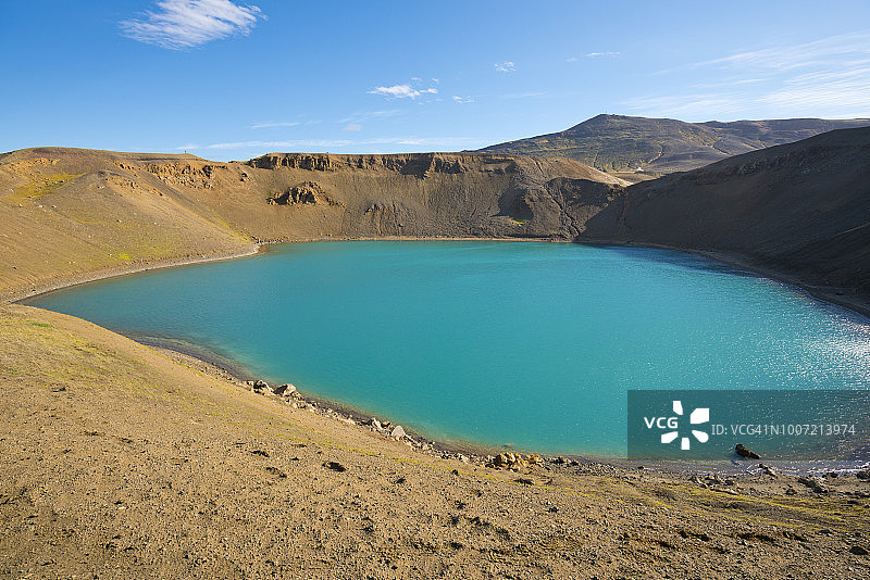 冰岛克拉夫拉火山Viti火山口极地地区图片素材