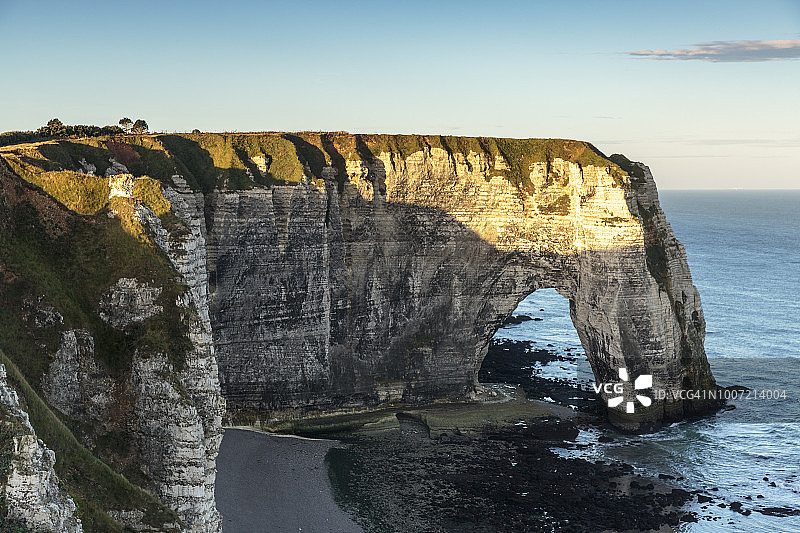 法国诺曼底埃特勒塔悬崖图片素材