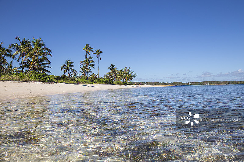 中美洲巴哈马阿巴科群岛肘形礁蒂希提海滩图片素材