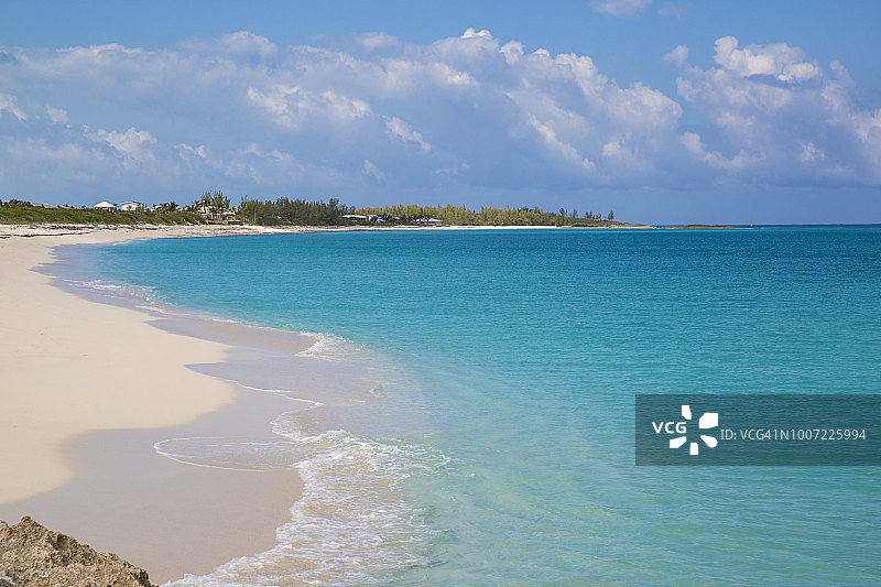 阿巴科群岛绿海龟礁的新普利茅斯海滩，巴哈马群岛，西印度群岛，中美洲图片素材