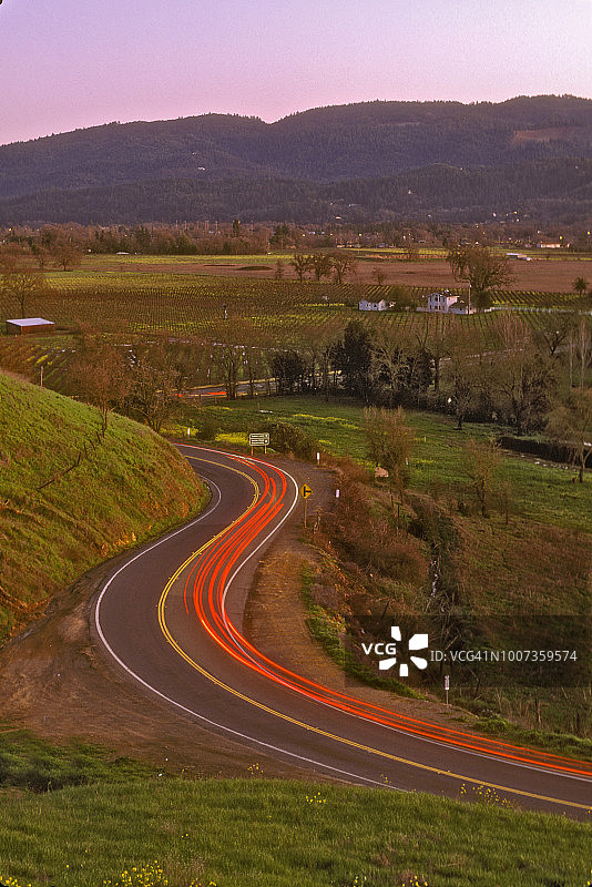 纳帕谷公路图片素材