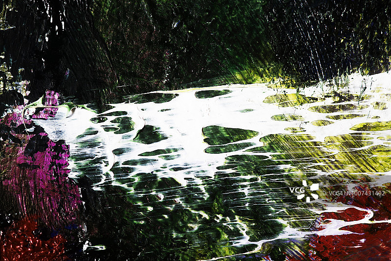 画布上多色抽象油画背景图片素材