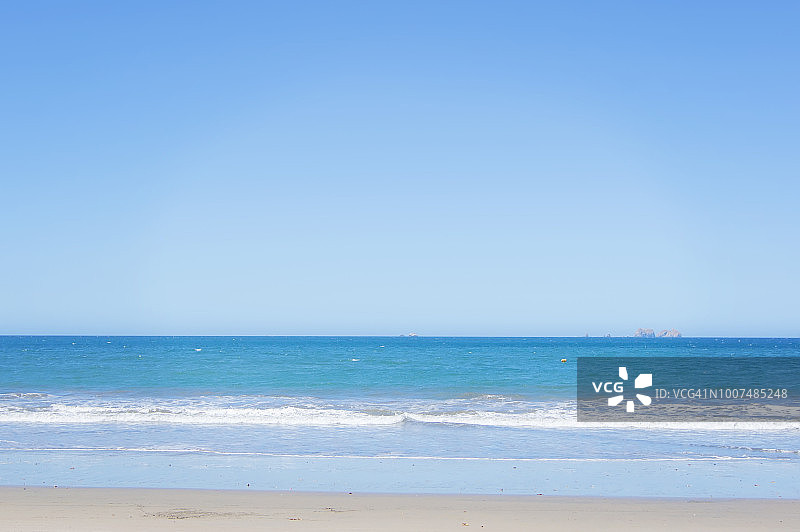 巴西利托海滩背景，瓜纳卡斯特，哥斯达黎加图片素材