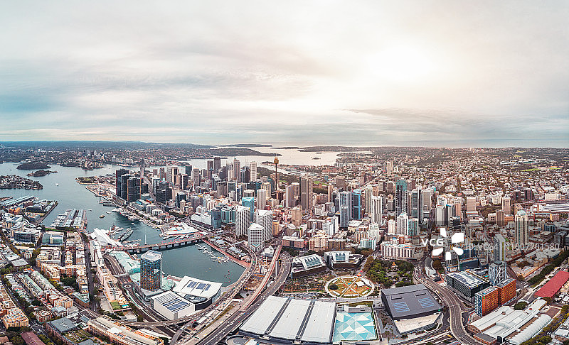 悉尼市中心和达令港图片素材