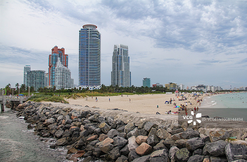 迈阿密海滩天际线图片素材