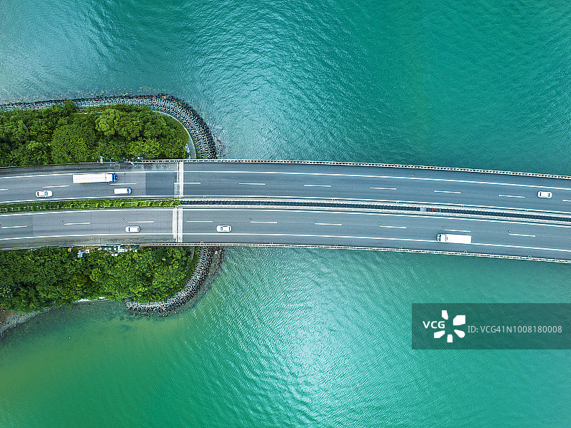 跨海公路图片素材
