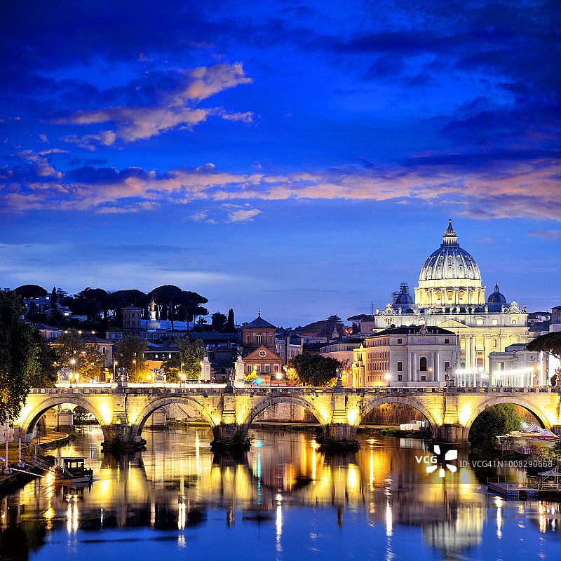 梵蒂冈圣彼得大教堂图片素材