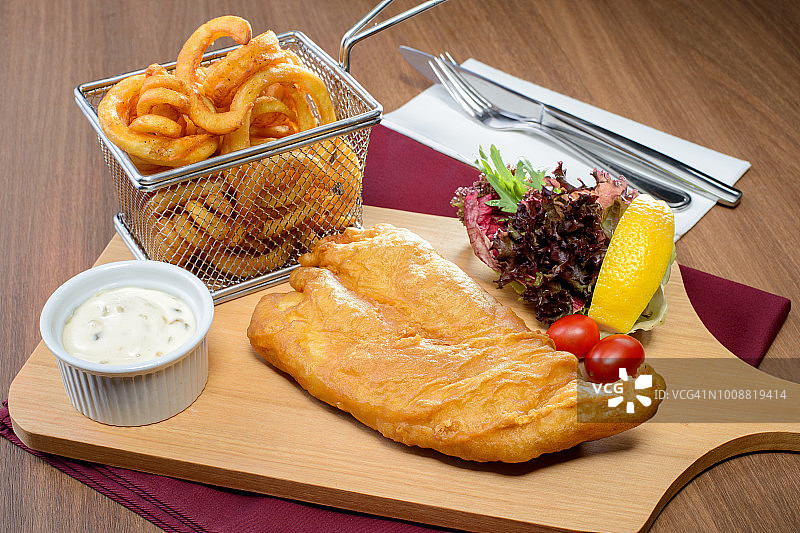 鱼和薯片图片素材