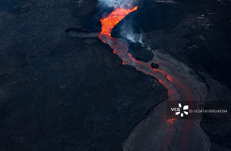 基拉韦厄火山喷发图片素材