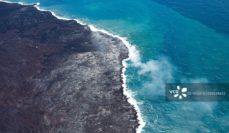 基拉韦厄火山喷发图片素材
