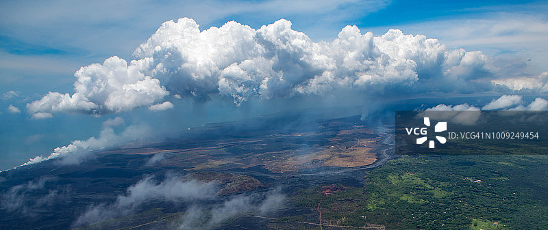 基拉韦厄火山喷发图片素材