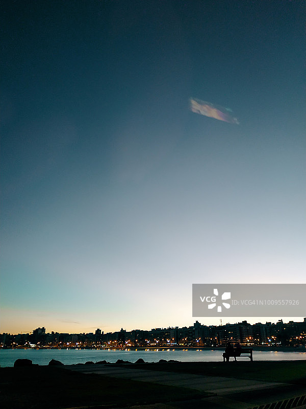 乌拉圭普希托斯社区蓝色时刻景观图片素材