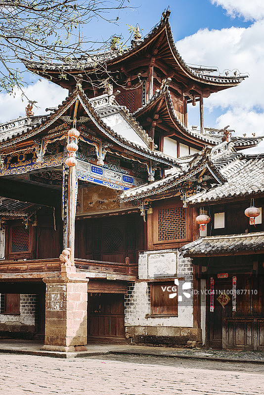 古代舞台的外部结构图片素材