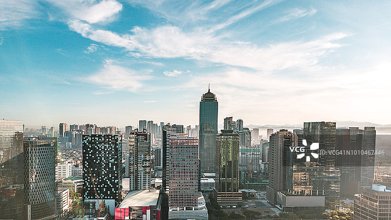 博尼法西奥环球城晴朗的城市天际线景观图片素材