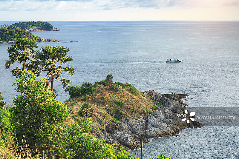 泰国普吉岛著名的神仙半岛图片素材