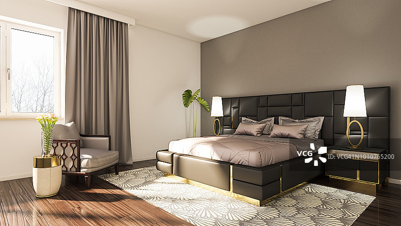 现代的卧室图片素材
