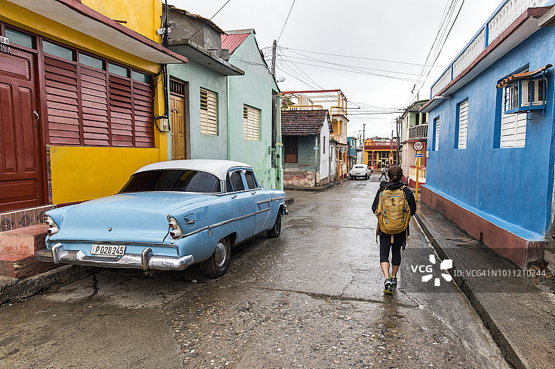 古巴关塔那摩省巴拉科阿街景图片素材