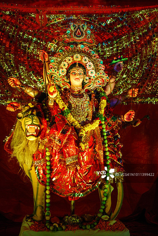 印度教力量女神 - 夏克提图片素材