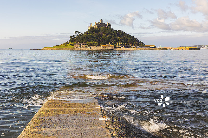 英国康沃尔圣迈克尔山图片素材