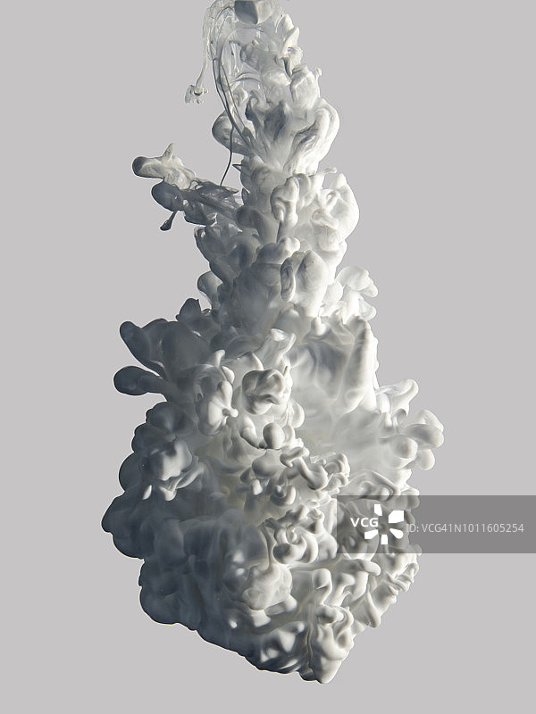 水中的白色油漆图片素材