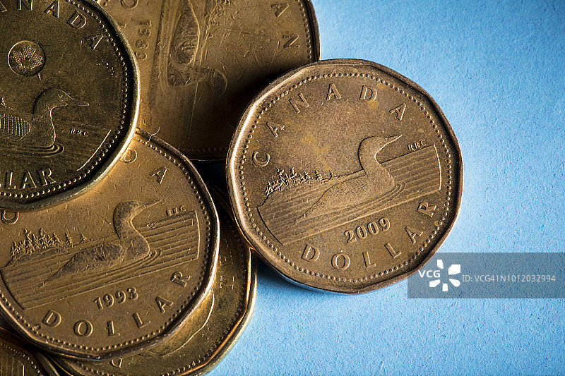 加拿大硬币图片素材