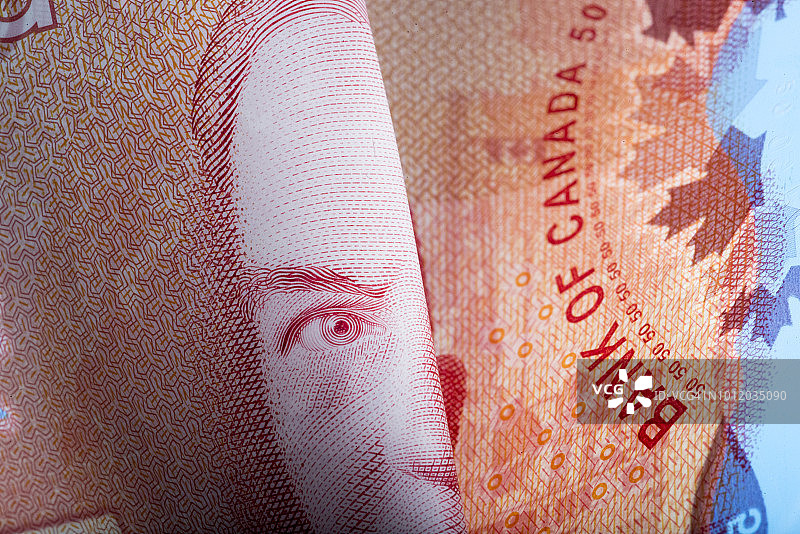 加拿大五十元纸币图片素材