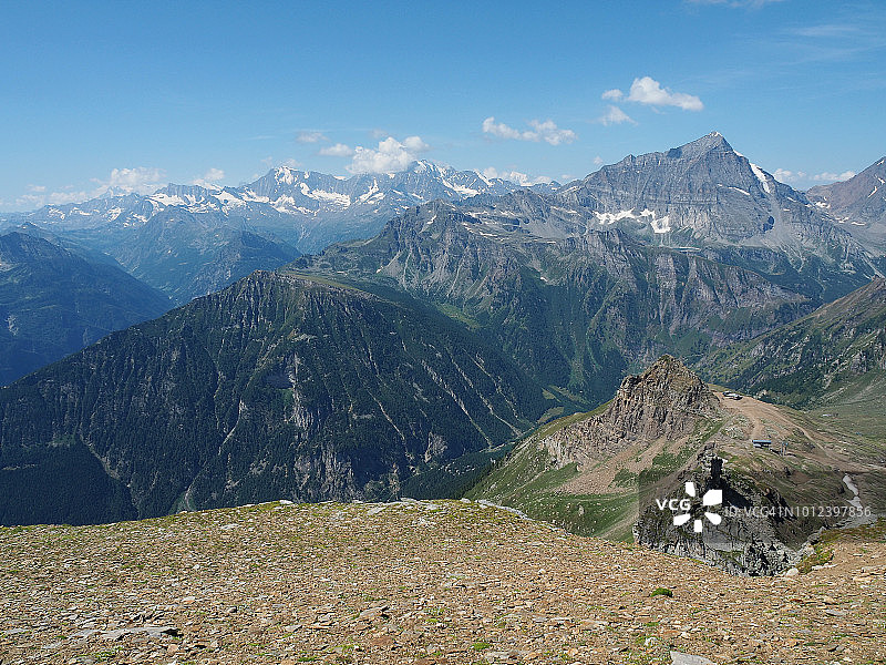 从皮佐迭伊山看莱昂山和德尔杜索山图片素材
