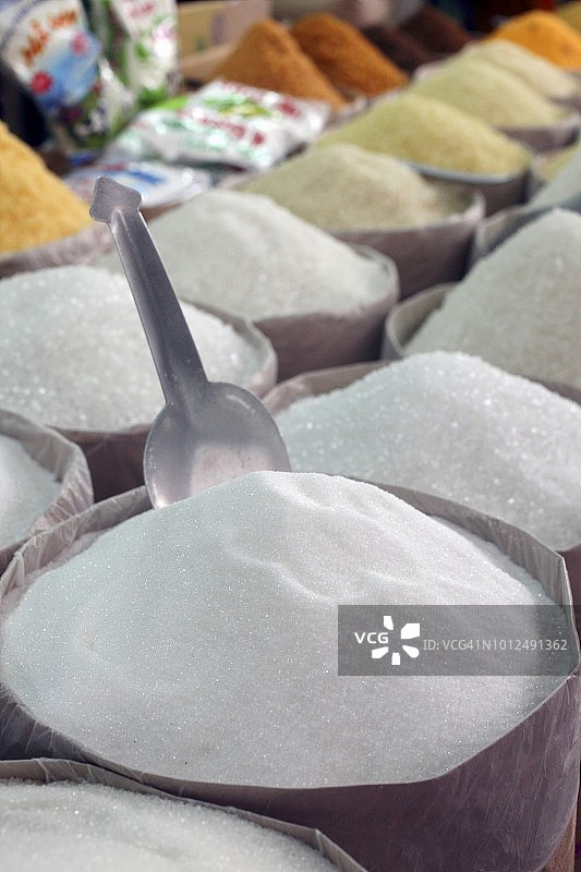 市场摊位上的各种糖图片素材