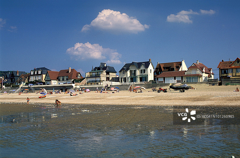 法国布隆维尔的海滩图片素材