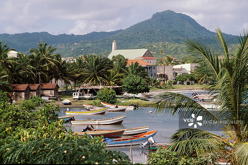 西印度群岛沃克兰镇图片素材