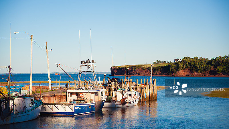加拿大 Atlantic 海岸芬迪湾及其高潮图片素材