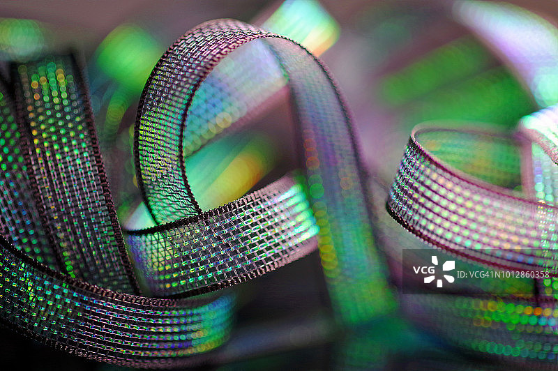 黑色全息丝带图片素材