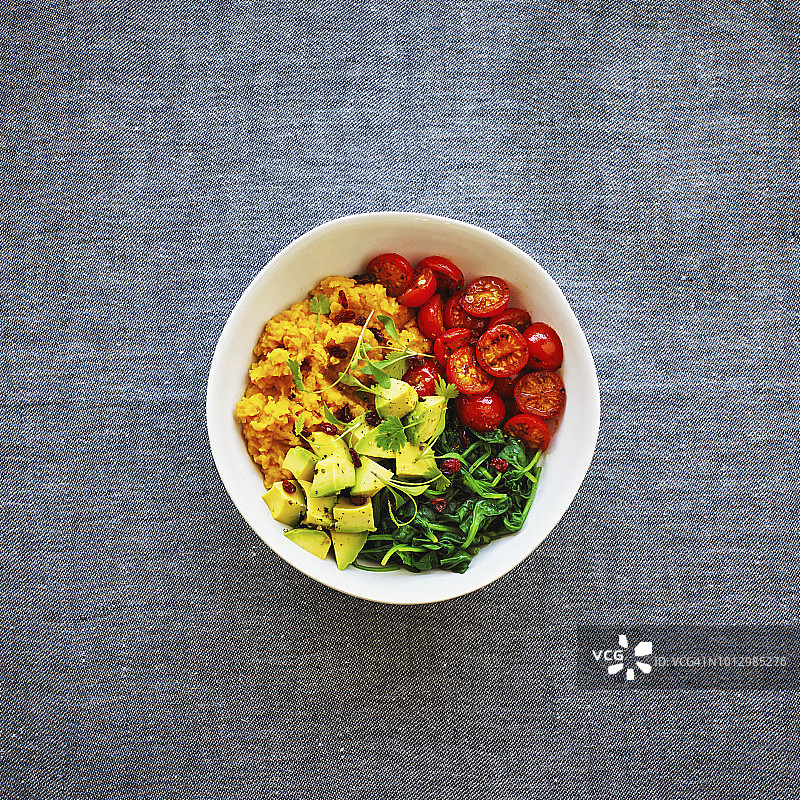 红扁豆番茄牛油果图片素材