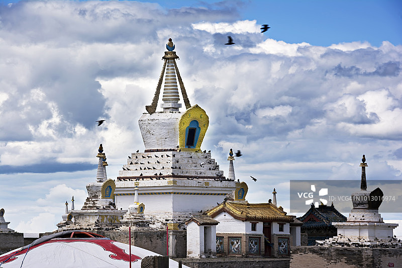 蒙古古都哈拉和林寺庙图片素材
