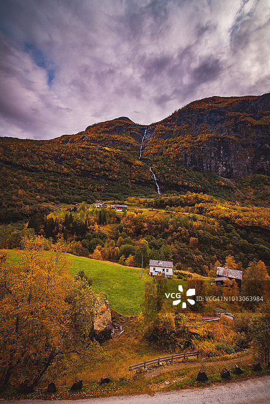 挪威弗莱姆小镇和火车之旅图片素材