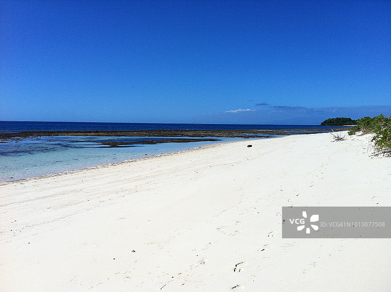 玛娜岛的幽静海滩，斐济图片素材