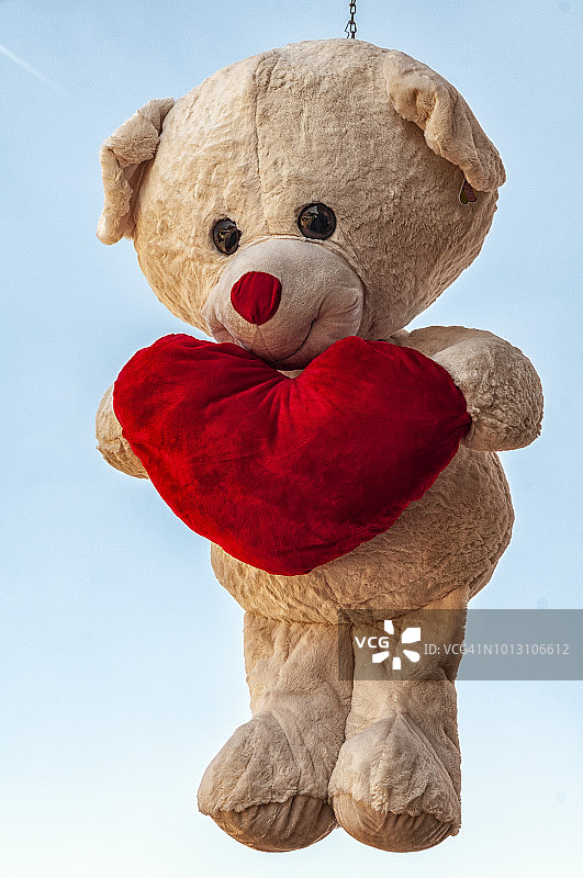 泰迪熊与红心图片素材