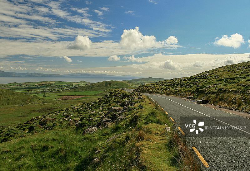 康纳山口全景，丁格尔，凯里郡，爱尔兰图片素材