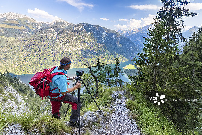 阿尔卑斯山 Berchtesgaden 国家公园的自然摄影师图片素材