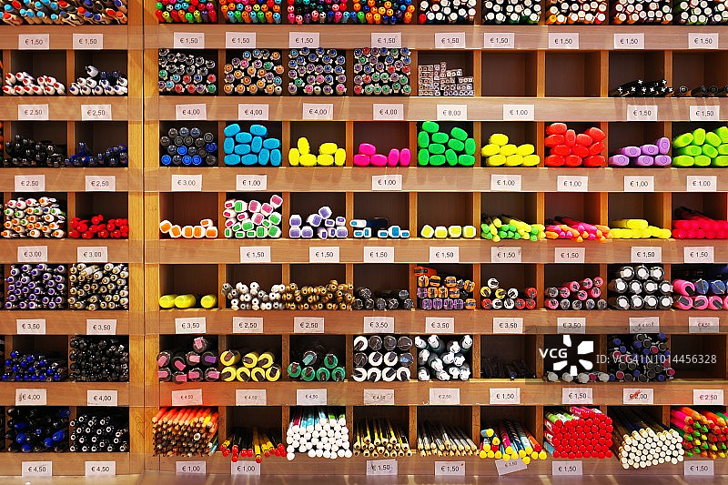 出售的各种铅笔全画幅照片图片素材