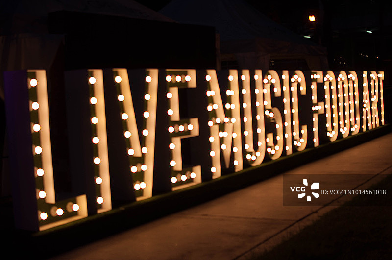 霓虹灯图片素材