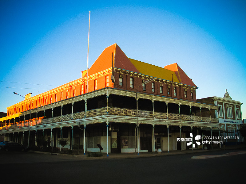 布罗肯希尔街道，新南威尔士州内陆（澳大利亚）图片素材